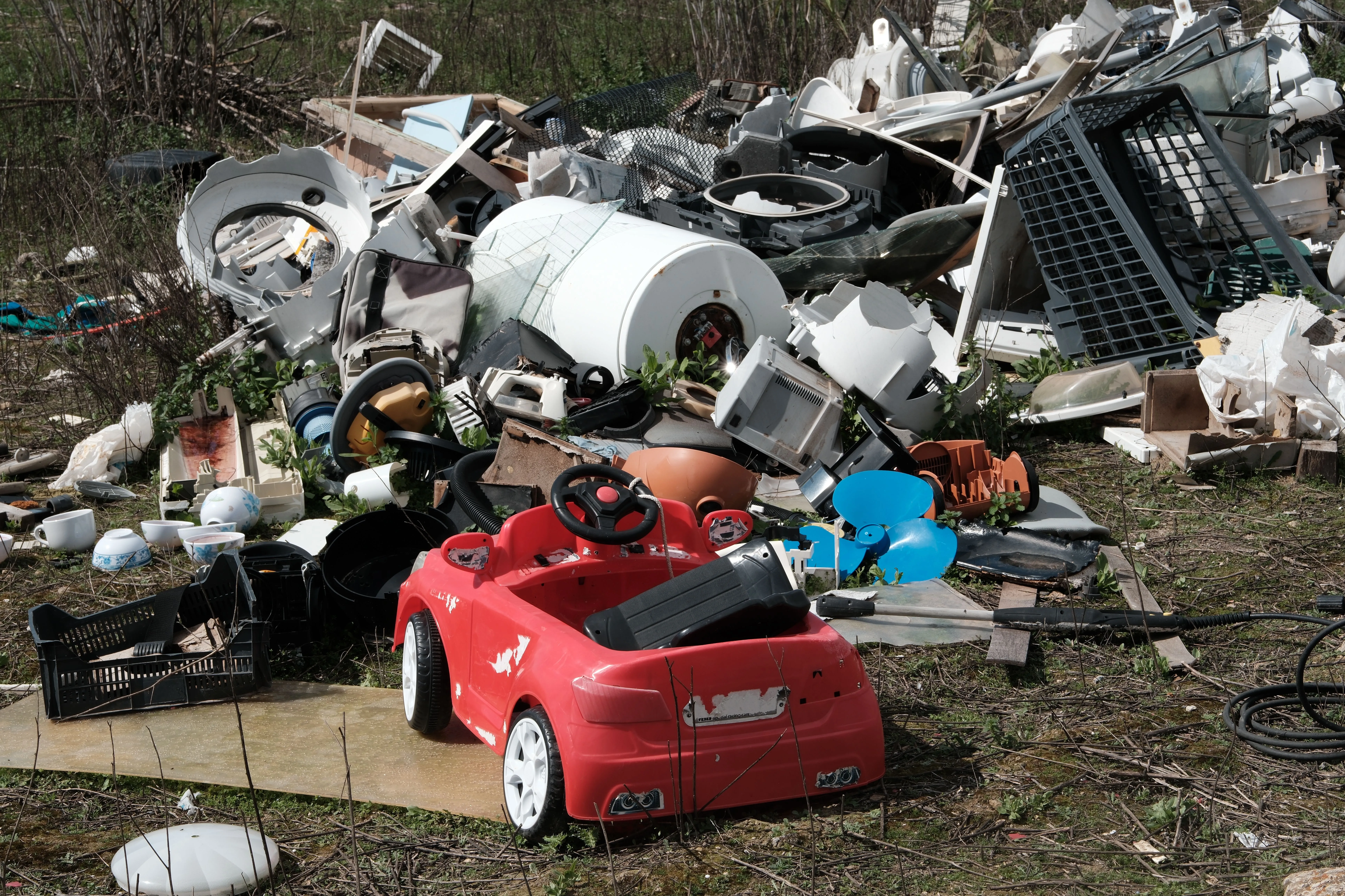 Pile of junk ready for removal
